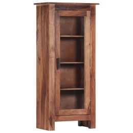vidaXL Highboard 19.6"x11.8"x43.3" Solid Sheesham Wood