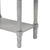 TREXM Narrow Console Table; Slim Sofa Table with Three Storage Drawers and Bottom Shelf for Living Room; Easy Assembly (Gray Wash)