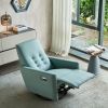 Modern Comfortable Velvet Rocking Chair for Living Room & Reading Room Beige Color