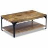 vidaXL Coffee Table Mango Wood 39.4"x23.6"x15"