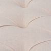 vidaXL Bench Linen Solid Wood 59.1" x 15.7" x 18.9" Cream White