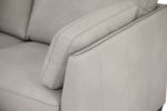 Matias Sofa; Dusty White Leather 55015