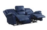 Zuriel Power Motion Sofa; Blue PU 54615