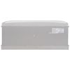 TREXM Storage Bench with 4 Doors and Adjustable Shelves; Shoe Bench with Removable Cushion for Living Room; Entryway (Gray Wash)