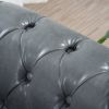 84" Rolled Arm Chesterfield 3 Seater Sofa.