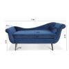 Chaise Lounge with Scroll Arm