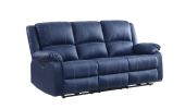 Zuriel Power Motion Sofa; Blue PU 54615