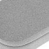 Ottoman Oval Storage Bench; Rubber Wood Legs; Grey(43.5'x16'x16')