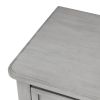 TREXM Narrow Console Table; Slim Sofa Table with Three Storage Drawers and Bottom Shelf for Living Room; Easy Assembly (Gray Wash)