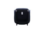 Armchair Modern Accent Sofa with Linen surface; Leisure Chair with solide wood feet for living room bedroom Studio; Blue