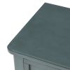 TREXM Narrow Console Table; Slim Sofa Table with Three Storage Drawers and Bottom Shelf for Living Room; Easy Assembly (Navy)